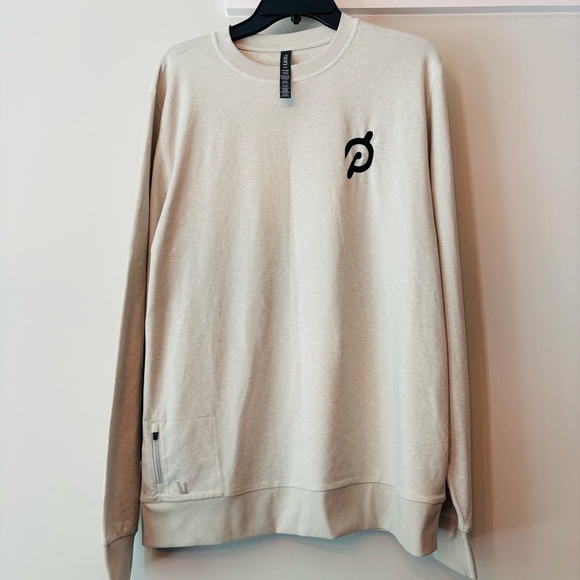 Vuori Other - Vuori Ponto Performance Crew Sweatshirt Mens Dove Gray Peloton Logo Pullover XL